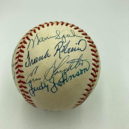 Hall of Fame Baseball multi -semnat Eddie Mathews Lefty Gomez 20 SIGS JSA COA - Baseballs autografate
