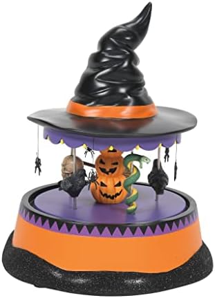 Departamentul 56 Village Accesorii de Halloween Haunted Scary Go Round Rotating Figurină animată, 6,89 inch, multicolor