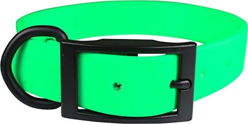 OmniPet Zeta guler câine regulat cu Hardware-ul din metal negru, 3/4 & # 34; x 28& # 34;, Verde