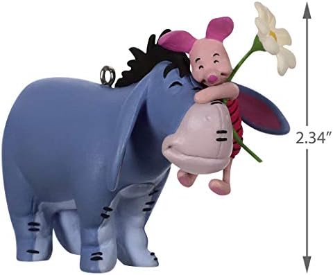 Hallmark Keepsake Ornament de Crăciun 2019 Anul datat Disney Winnie the Pooh o sută de acre îmbrățișare Eeyore și Piglet