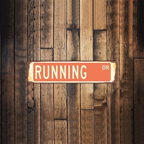 Alergare dr. Vintage Metal Semn Running Decorative Wall Street Semn Running Sport Sport Running Jucător Cadou pentru acasă