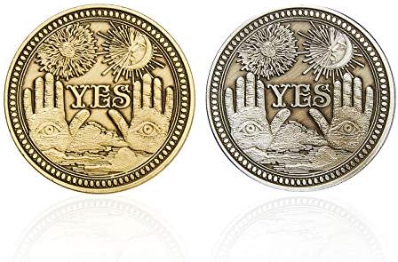 Beitoo 2PC -uri Da Nu Challenge Monedă de decizie 1 oz Monede de colectare a producătorului de decizie 1PC -uri Silver și 1PCS