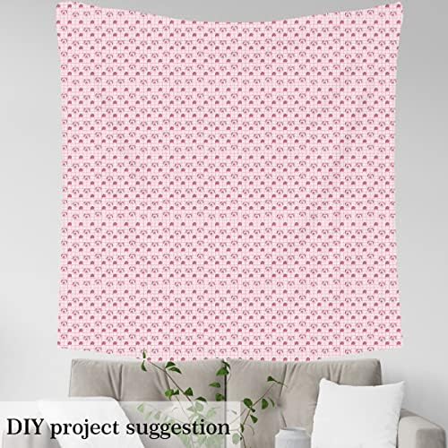 Cute Strawberry Milk outdoor Fabric by the Yard, Pink Checker Grid Fabric pentru tapițerie minunată cu temă de fructe și proiecte