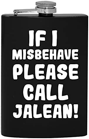 Dacă am Misbehave vă rugăm să sunați Jalean-8oz Hip băut alcool balon