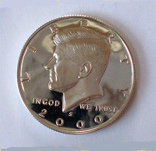 2000 -s - dovadă de bijuterii îmbrăcate - Kennedy jumătate dolar