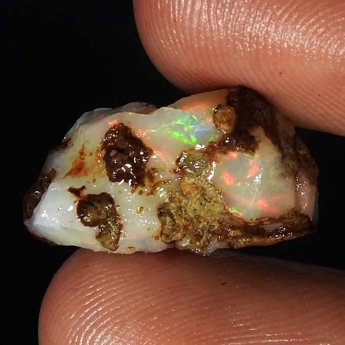 JewelGemScraft ™ 07.60Cts. Piatră de opal brută ultra -foc, cristale naturale de pietre prețioase, rocă opală etiopiană, livrări