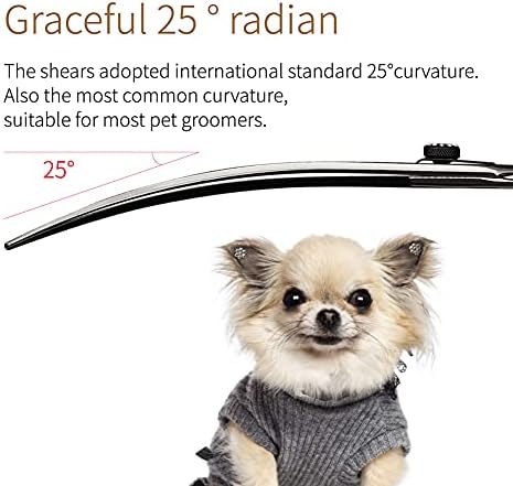 Fenice 8.0 inch câine Grooming curbate Foarfece cu șurub Bijuterii Pentru Animale de companie Japonia 440C inox Sharp Blade