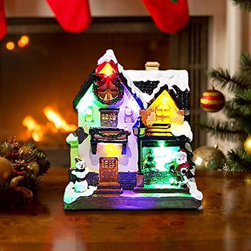 Yitopus de Crăciun LED COUST LUMINOS SMRITĂ CASĂ STIRETĂ EUROPEANĂ Lumini de cameră de zăpadă decorațiuni de Crăciun cadouri