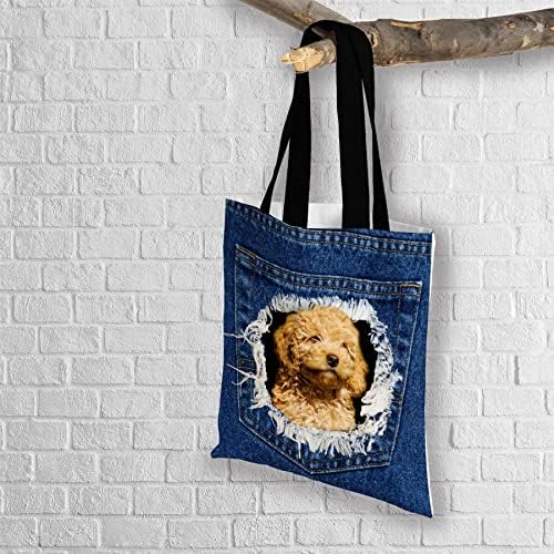 Cadouri cockapoo pentru proprietarii iubitorilor de câini - Genti pentru umăr pentru femei - geantă de cumpărături reutilizabile