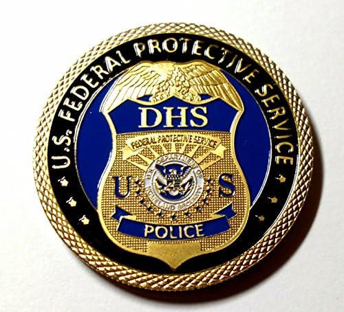 DHS Federal Protective Service Police Poliție Colorizată Monedă de Artă Colorizată