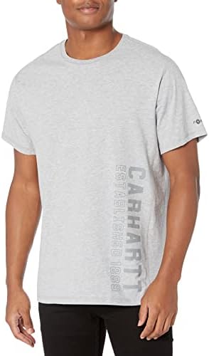 Carhartt Men's Force Relaxed Fit Tricou grafic cu logo cu mânecă scurtă de greutate