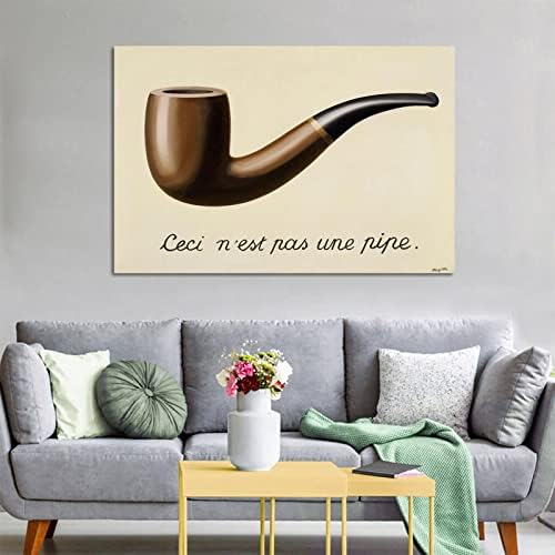 Trădarea imaginilor, Rene Magritte Poster pictură decorativă Canvas Artă de perete Afise living Afise dormitor 16x24inch