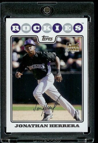 Jonathan Herrera - Colorado Rockies - 2008 Topps Actualizări și evidențieri MLB Card de tranzacționare de baseball