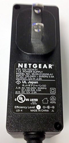 Adaptor de curent alternativ NETGEAR APLIMENTARE 12V 2.5A Model: 332-10100-01 și MU30-5120250-A1