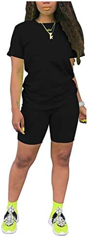 Toponsky Womens 2 piese Sports Outfit TrackSuit Cămașă Shorts Jogger Bodycon Sets