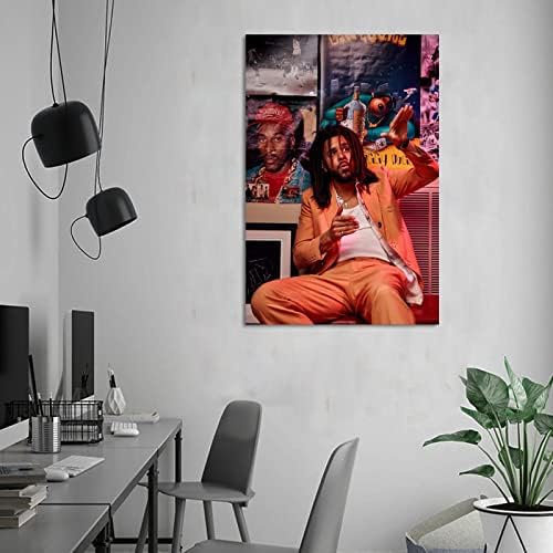 J Poster Cole Music Music Hip Hop Rapper Canvas Art Poster and Wall Art Imagine Imprimare Modern Family Bedroom Decor Afise