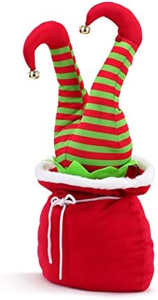 Mr. Christmas Mini Kickers Animated In Bag 10 -Elftel Christmas Decor, Multi Color
