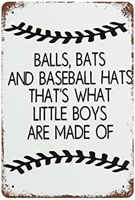 Godblessign Balls lilieci și pălării de baseball care ¡¡»ce băieți sunt confecționați din semn metalic, semn de atârnare a