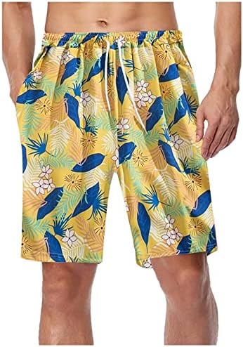 Pantaloni scurți de modă pentru bărbați ușoare cu picior larg plajă hawaiană pantaloni scurti scurți uscați casual vara surfing