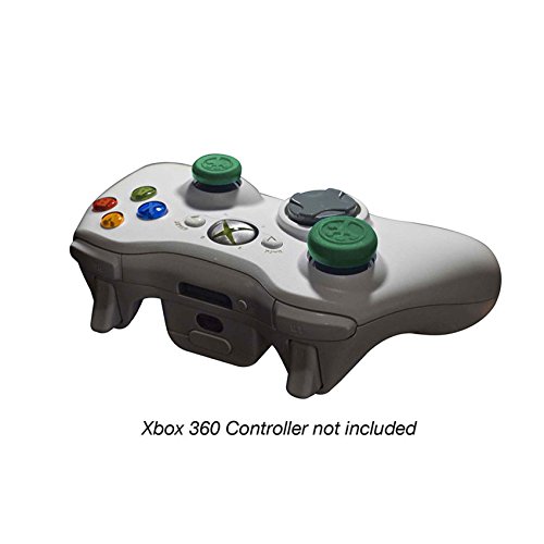 Grip-it Analog Stick degetul mare mânere pentru PlayStation și Xbox, 4 Pack, Verde
