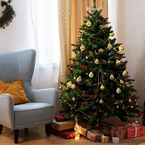 Ornamente cu bile decor de brad de Crăciun, scutură de aur, plastică limpede din plastic agățată, baublele, vacanță de Crăciun