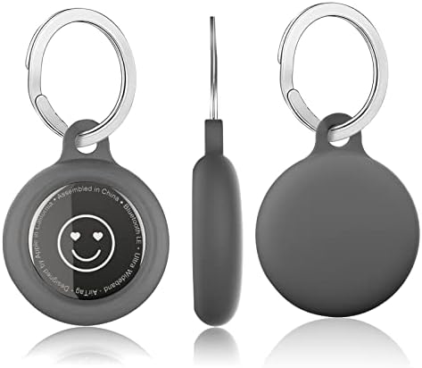 GENREEN 4 Pack Airtag titularul Silicon Air Tag titularul caz de protecție compatibil cu Apple air tag Keychain ,Accesorii