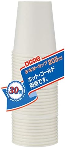 Pahare de hârtie Nippon dexxy, Econoware, 6.1 fl oz, eco Cup , pachet de 30, Alb