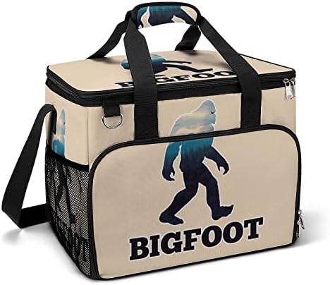 Bigfoot Cooler Box izolat Leakproof Tote portabil de răcire prânz Geantă de umăr pentru Picnic Beach Work Travel 15.4x12