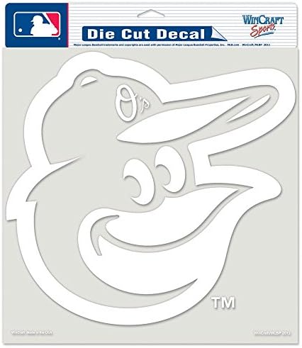 MLB Baltimore Orioles White Wordmark Decal