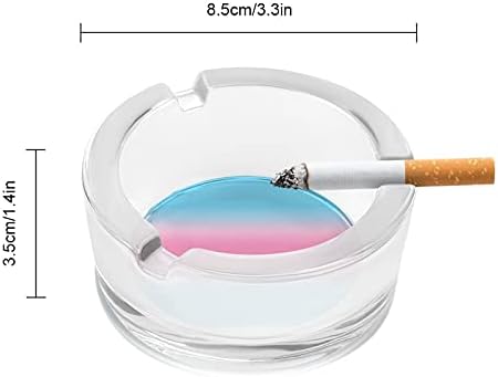 Culori de pavilion transgender țigări de cristal și țigări de cenușă pentru cenușă tavă din sticlă rotundă rotundă decor în