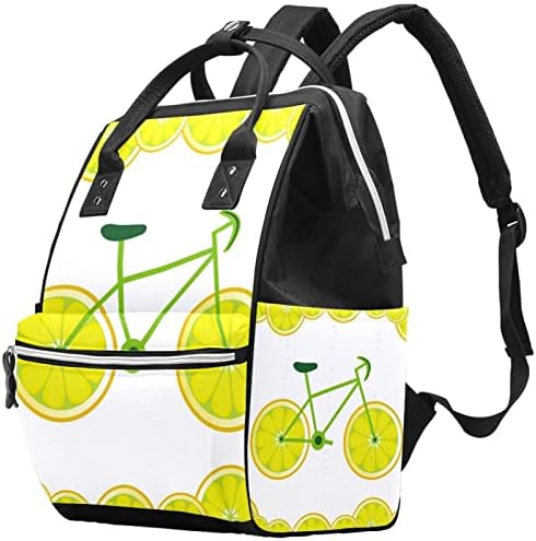 Rucsac cu sac de scutece VBFOFBV, pachete de călătorii multifuncționale pentru călătorii, unisex și elegant, bicicletă de lămâie