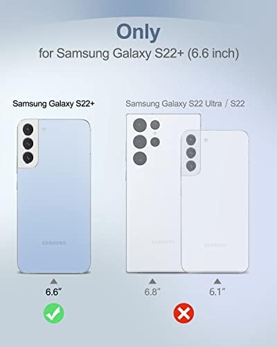 Suratitch compatibil cu Galaxy S22 Plus Clear Case 5G, [încorporat pe ecran Protector] Protecția completă a corpului coajă