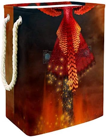 Inhomer Phoenix pe o cruce se întoarce 300d Oxford PVC haine impermeabile împiedică coș mare de rufe pentru pături jucării