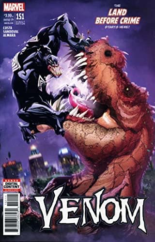 Venom 151 FN; Marvel carte de benzi desenate | coperta dinozaur