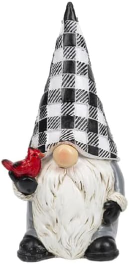 Ganz Modern Gingham Plaid Holiday Gnome Figurină ~ Trei modele din care să alegeți