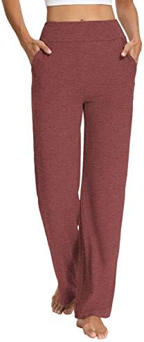 Sarin Mathews Femei de yoga pulover bootcut liber confortabil lounge pantaloni cu picioare largi antrenament joggers pantaloni